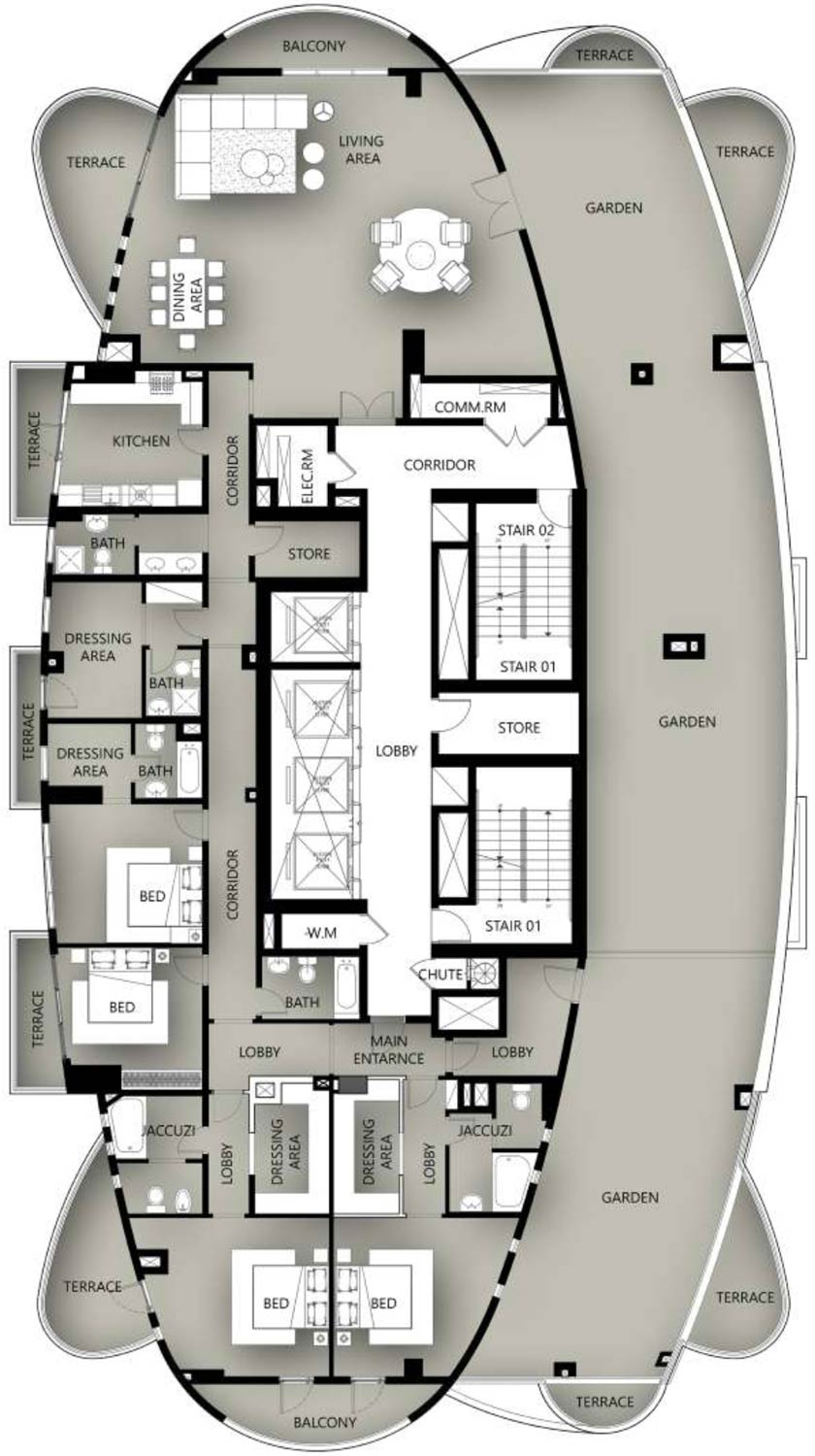 Floor Plans of Condor Marina Star Residences