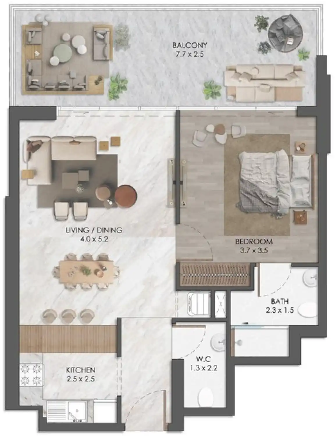 Планировка Almaara Residences