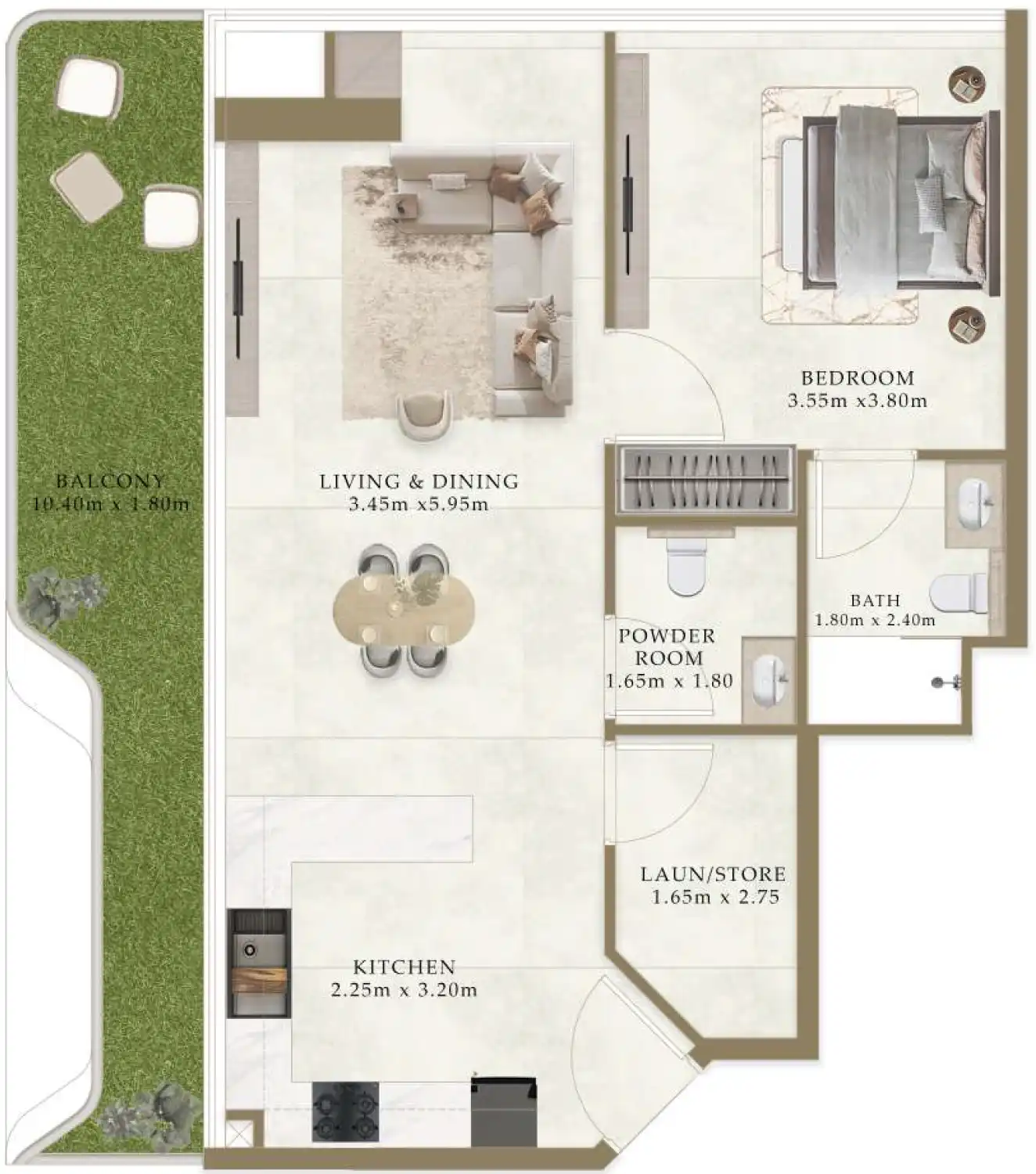 Floor Plans for Ryze Residences by AUM in Dubai