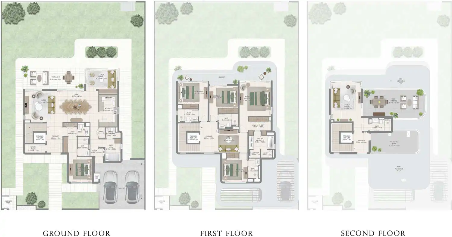 Floor Plans for Emaar Park Gate 2 in Dubai