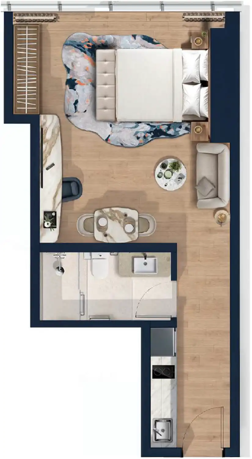 Планировка Hilton Residences JLT