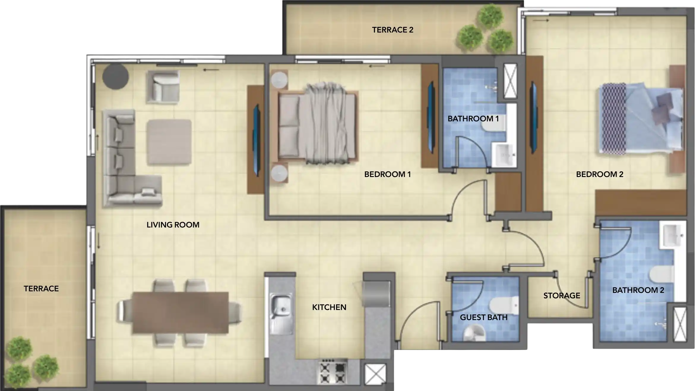 Floor Plans of Ajmal Makan Blue Pearls