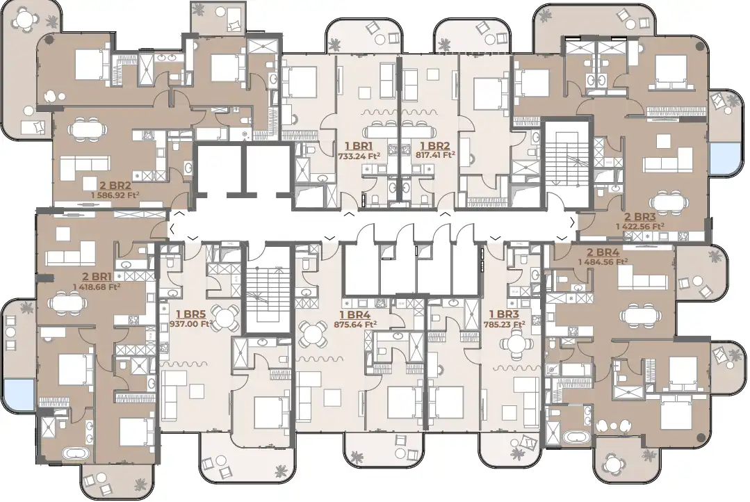 Floor Plans for House of Well in Dubai