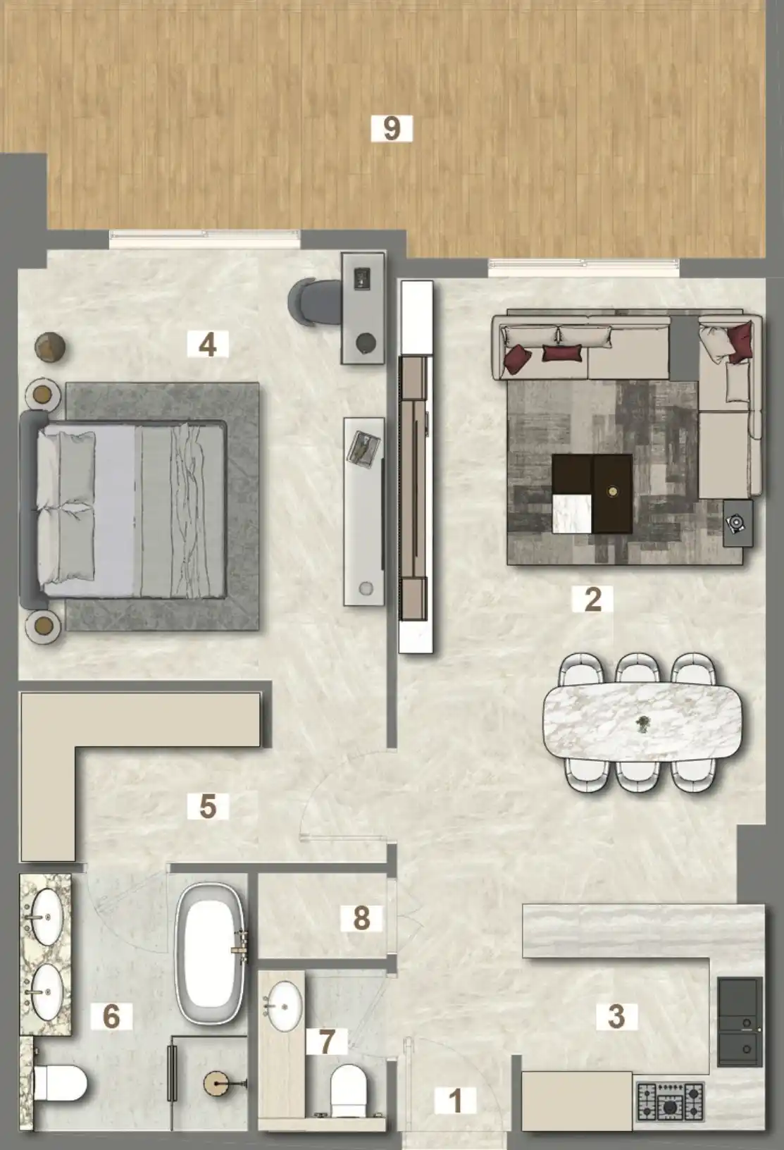 Floor Plans of Avenue Residence 7