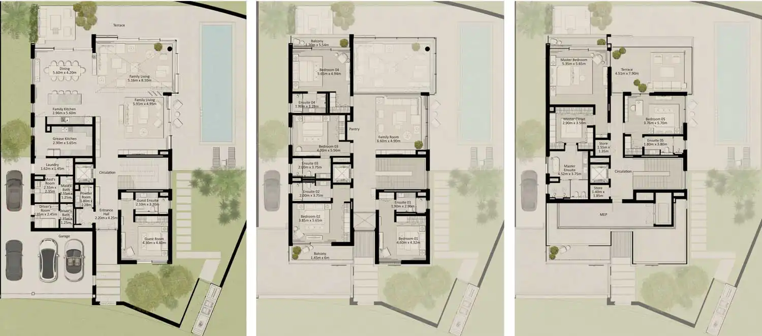 Floor Plans for Meraas Nad Al Sheba Gardens in Dubai