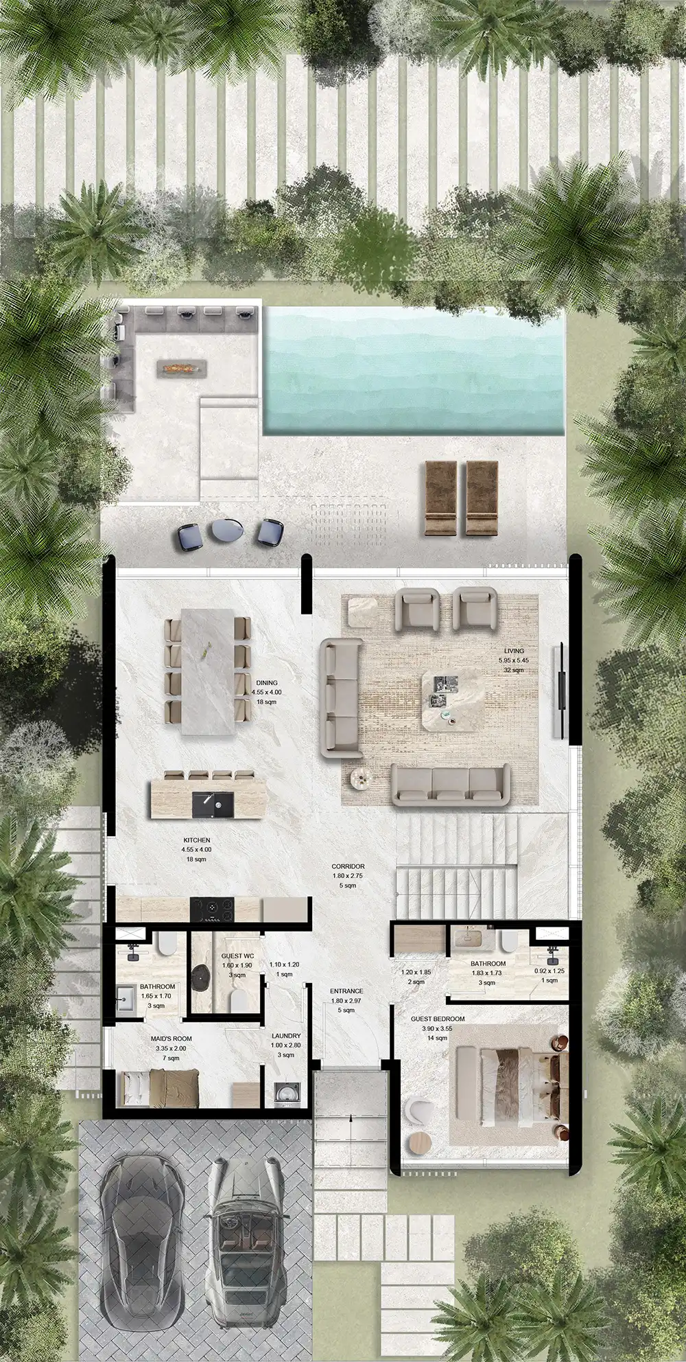 Планировка Manchester City Yas Residences by Ohana