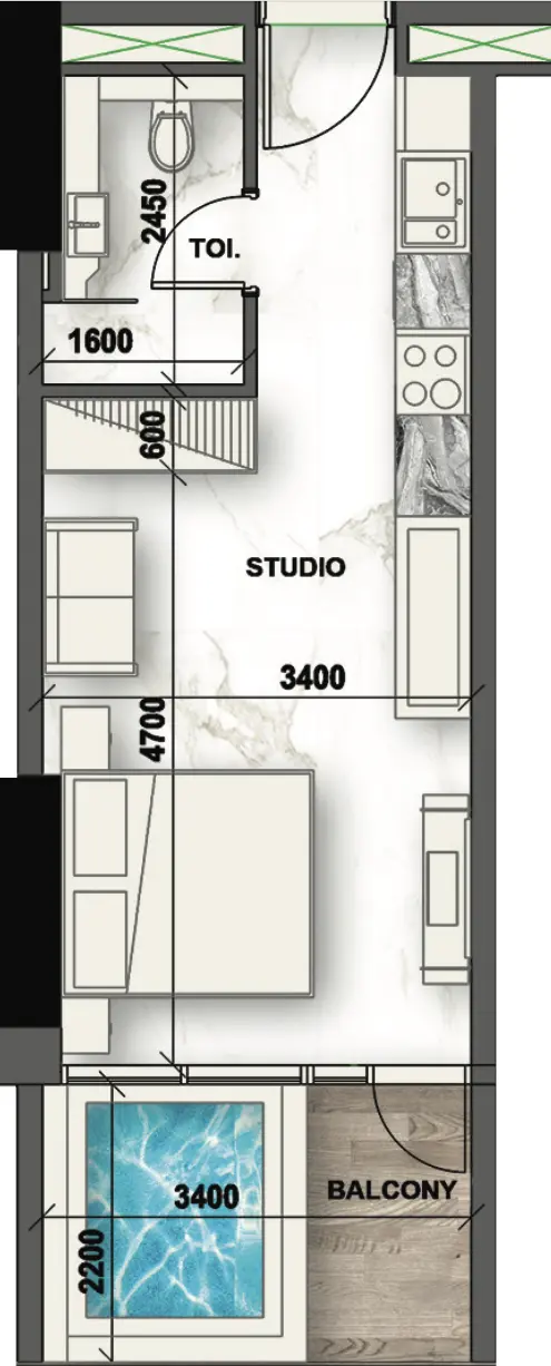 Floor Plans for Peace Lagoons in Dubai