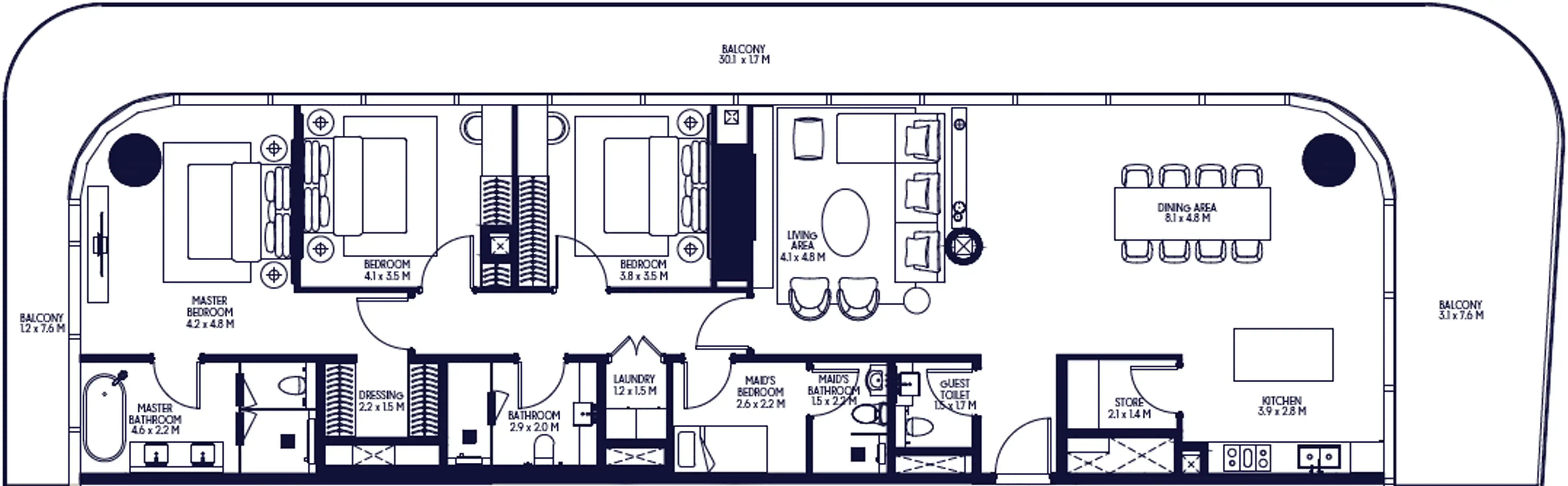 Floor Plans for Arada Inaura Hotels & Residences in Dubai