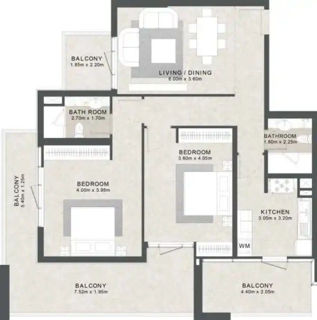 Floor Plans for Aras Heights in Dubai