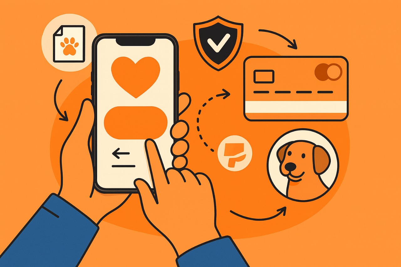 Онлайн пожертвование для помощи животным через платформу TailsPal
