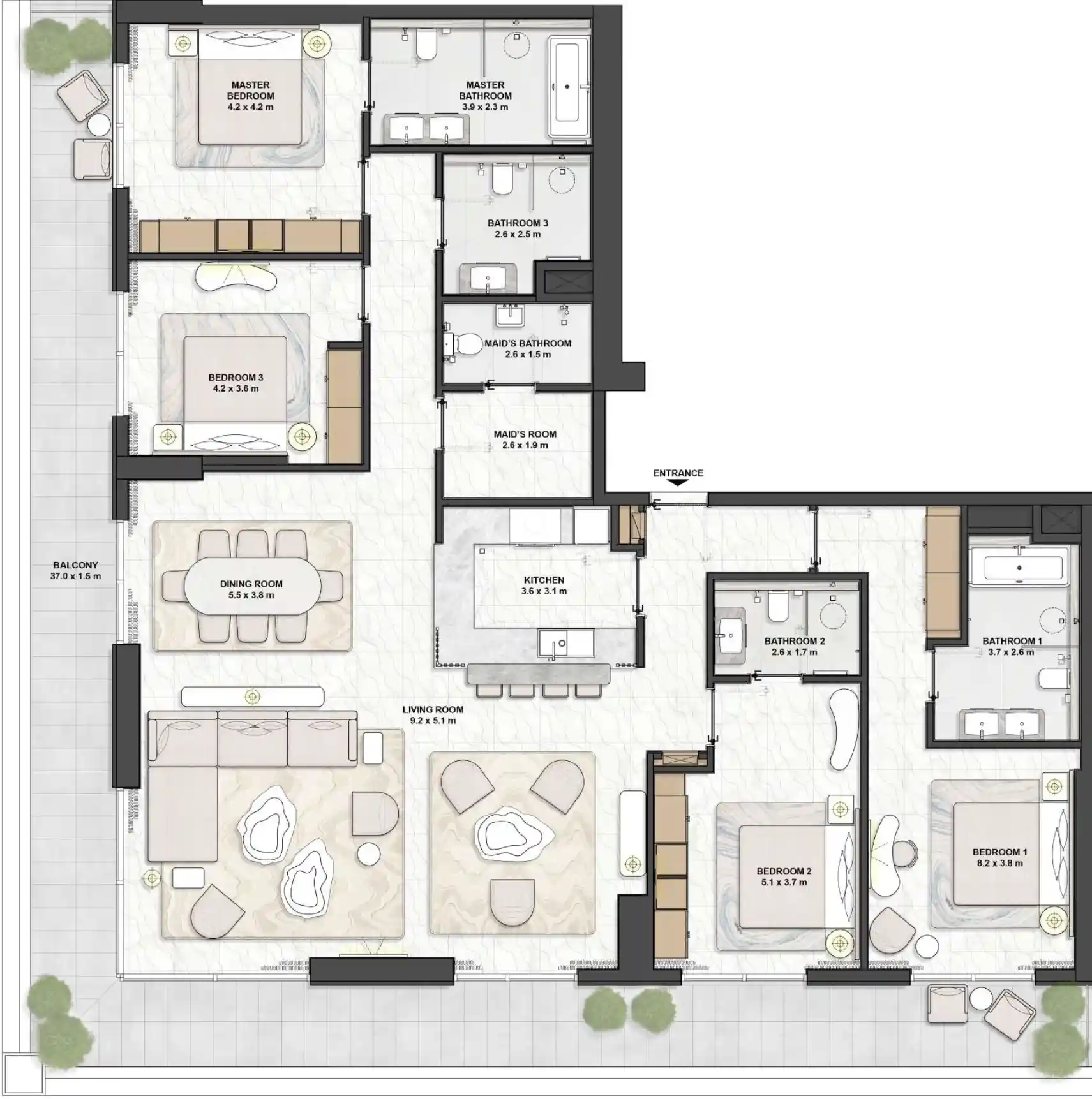 Floor Plans for Saria by BEYOND in Dubai