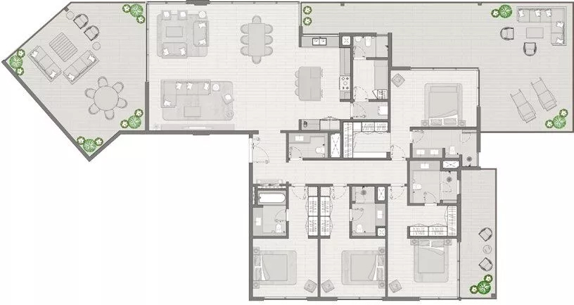 Floor Plans of Madinat Jumeirah Living Elara