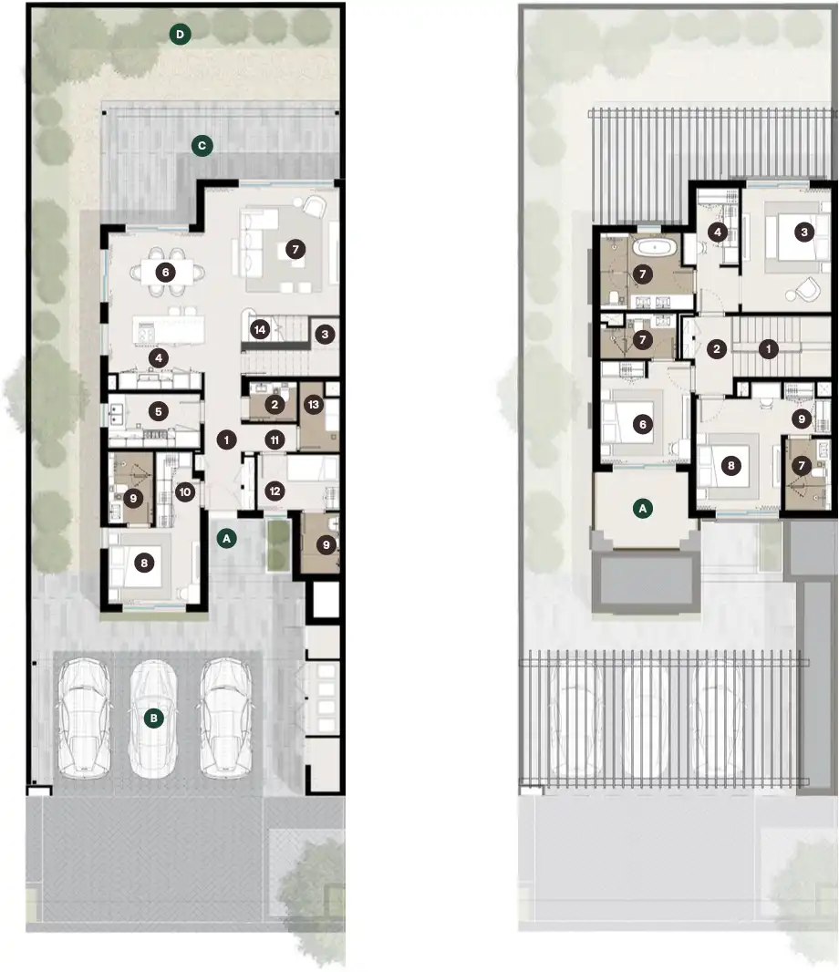 Планировка Hudayriyat Golf Estates by Modon