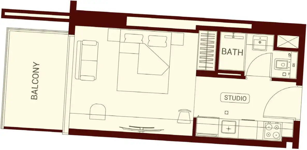 Floor Plans for Binghatti Ruby in Dubai