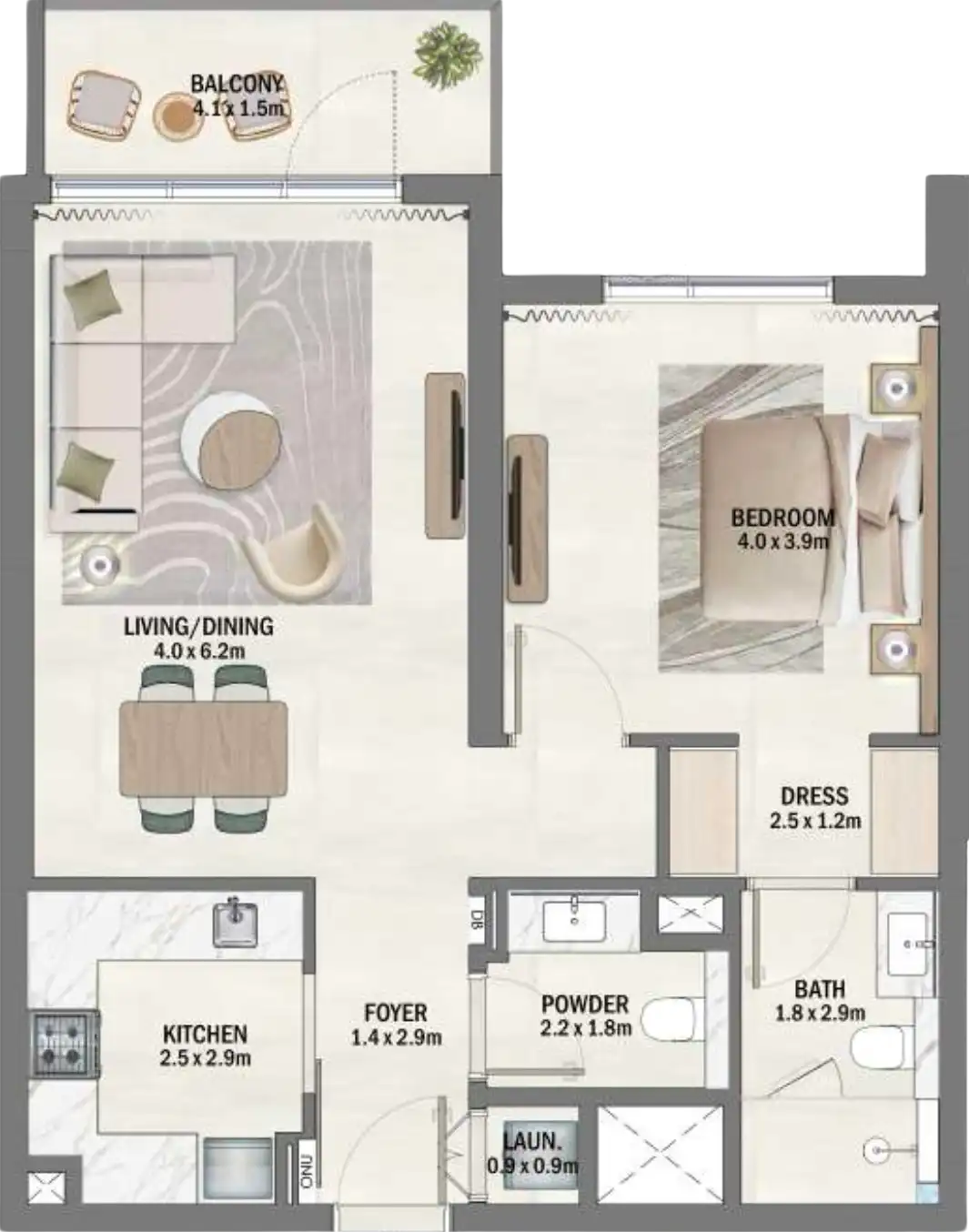 Floor Plans for Beachfront Gates at Dubai South in Dubai