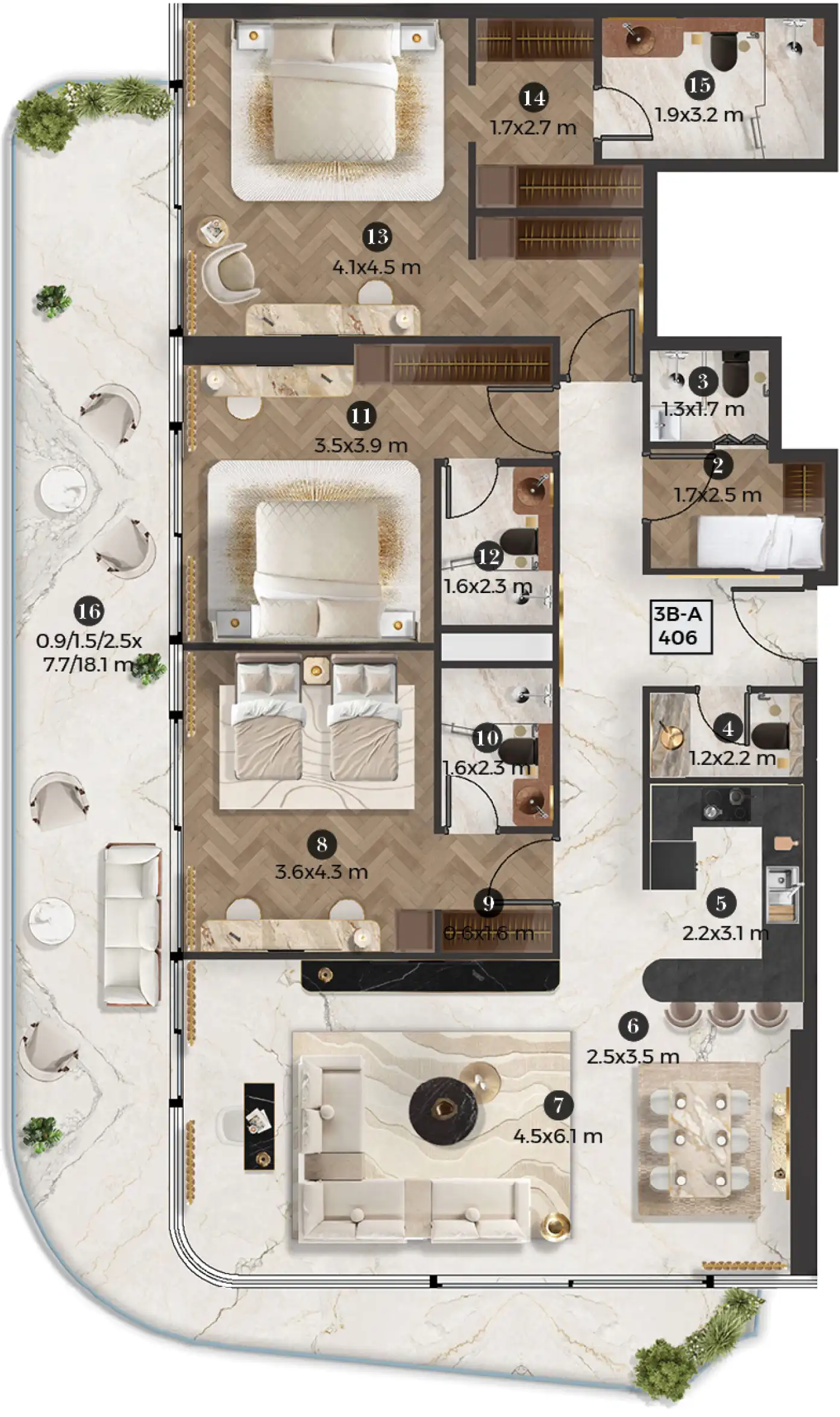 Планировка Stellar by Elie Saab