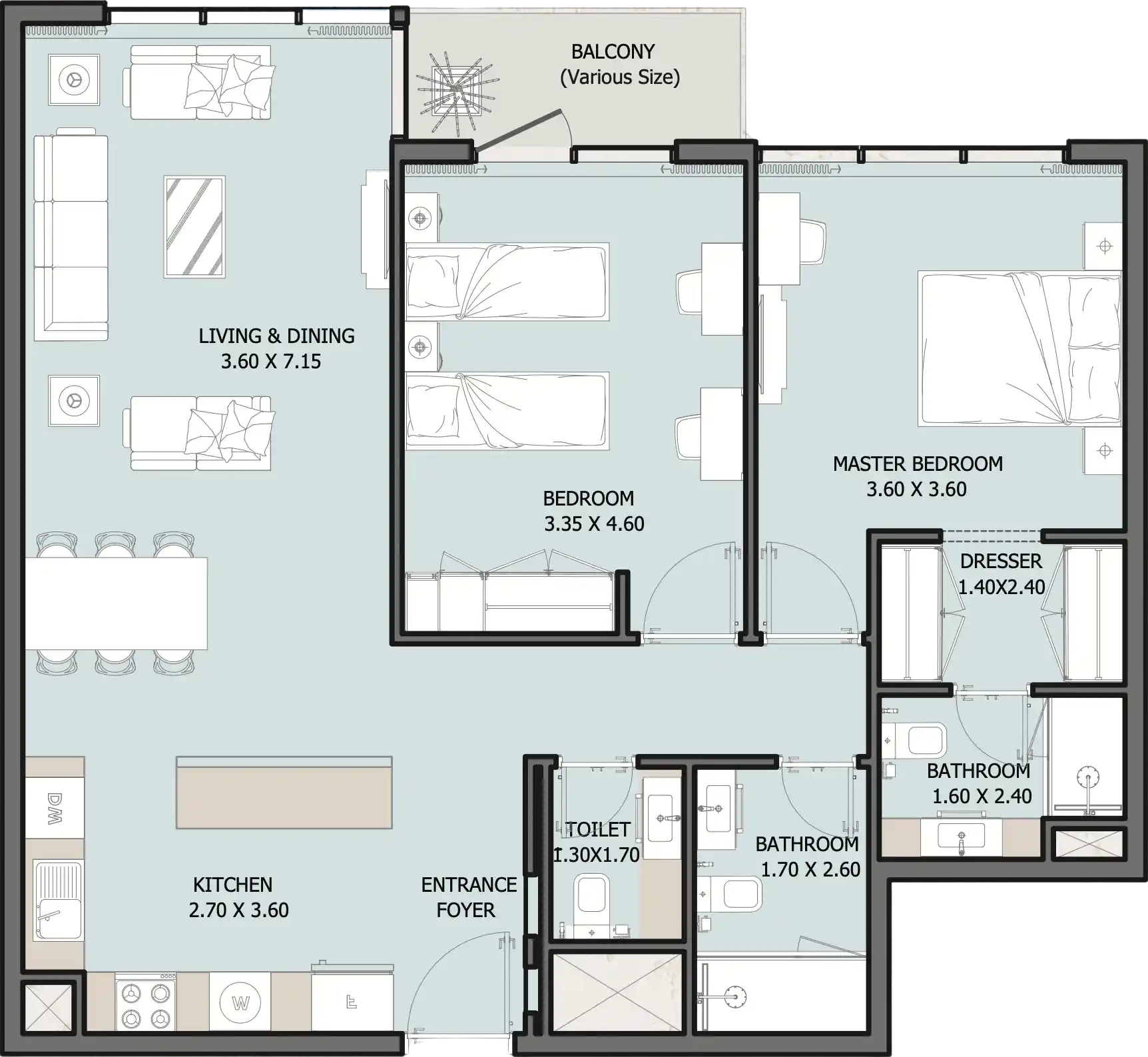 Планировки Verdana Empire by Reportage Properties