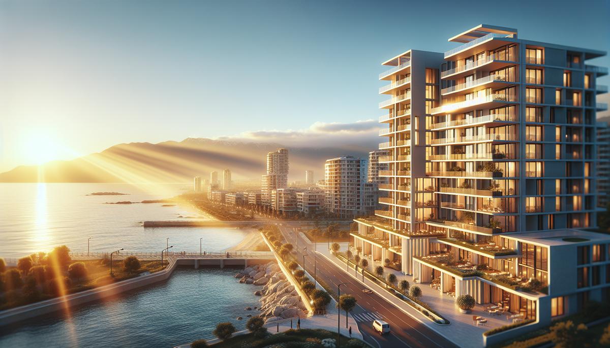 Сколько стоит квартира у моря в Батуми в 2025 году Вид на побережье Батуми и жилые комплексы у моря