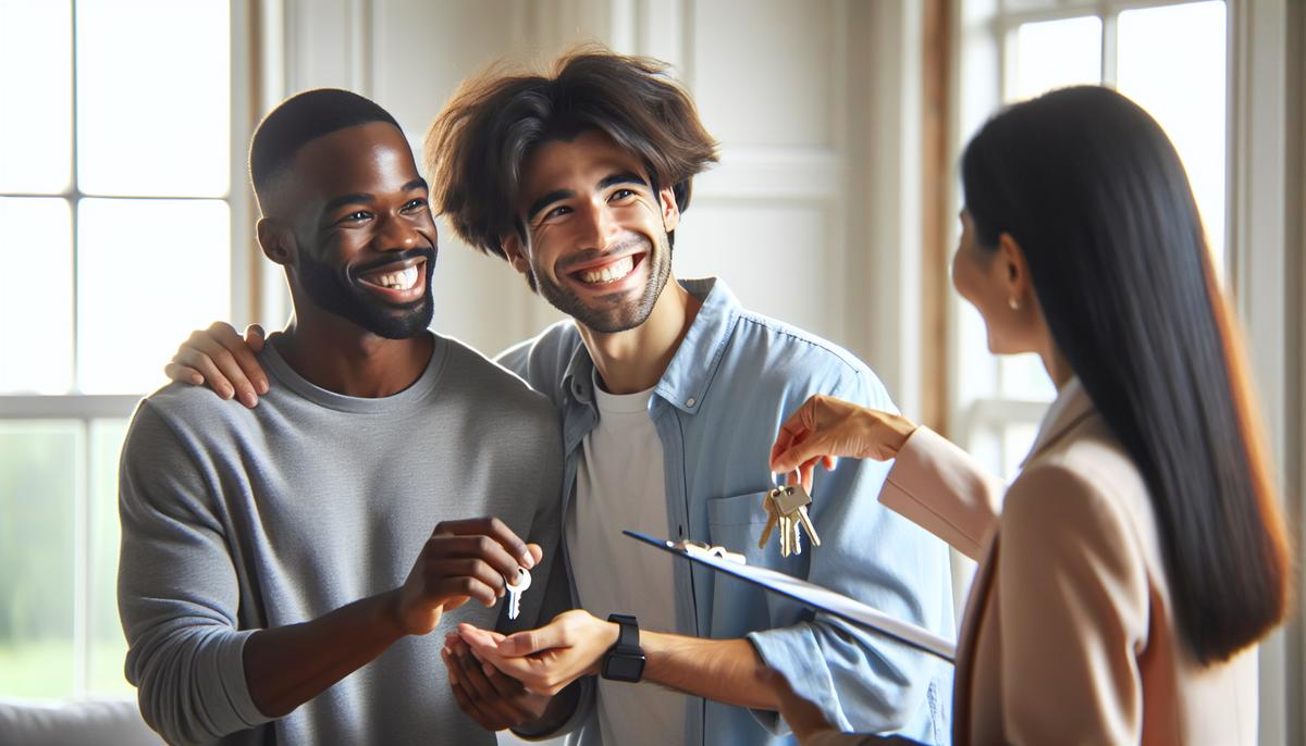 Как получить ВНЖ в Грузии через покупку жилья Счастливая семья у новоприобретённого дома в Грузии