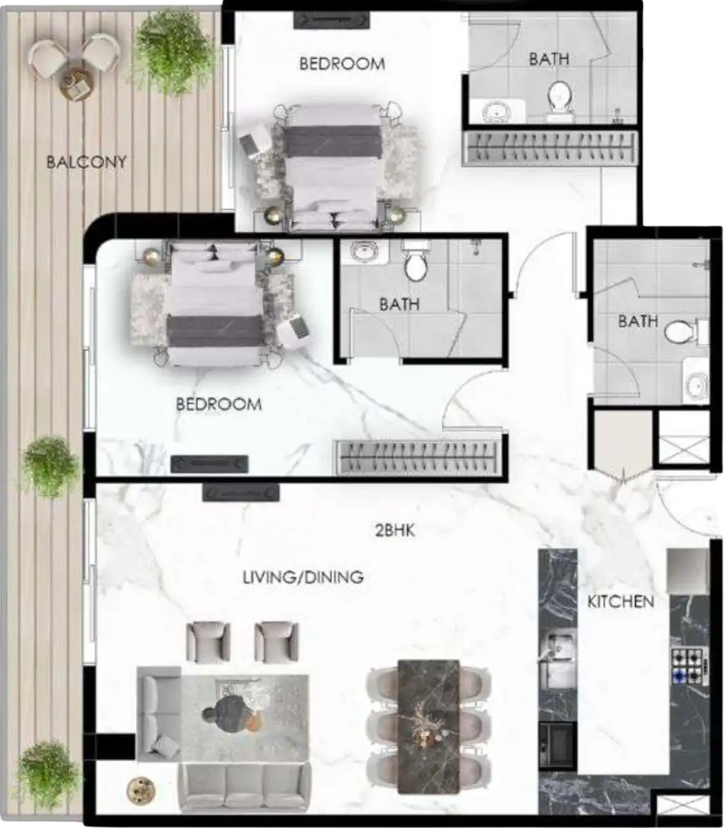 Floor Plans of The Eighty Three