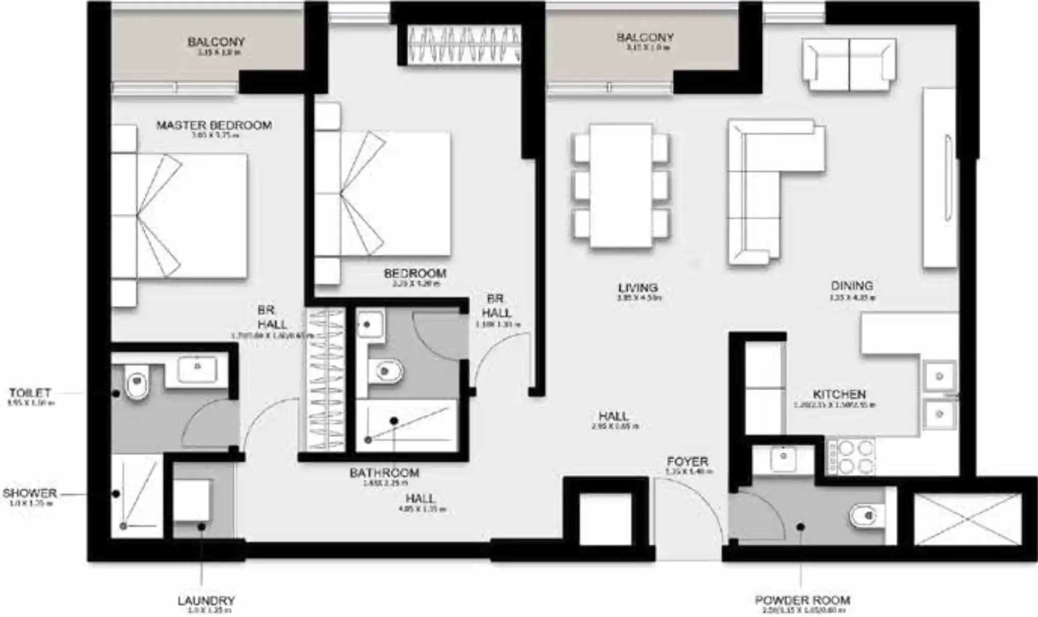 Floor Plans for Nama 5 by Alef Group in Sharjah