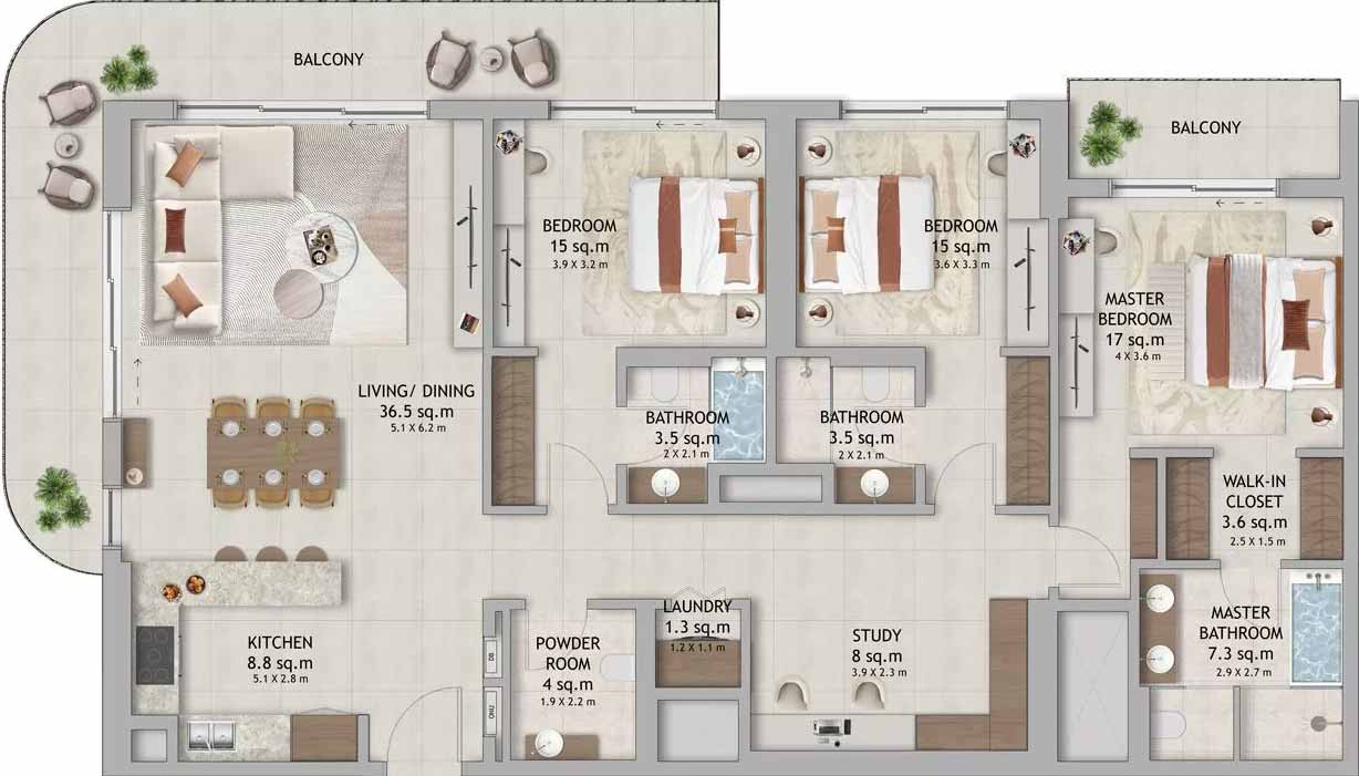 Floor Plans of Aldar Verdes by Haven