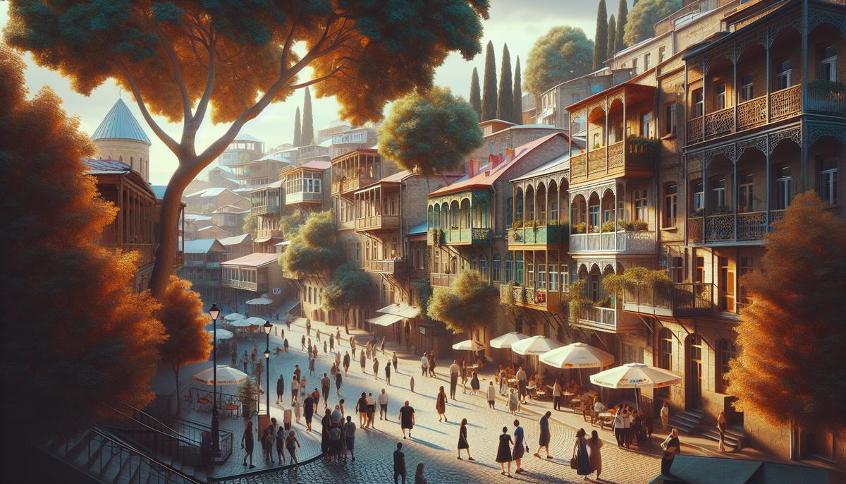 Переезд в Тбилиси: районы и стиль жизни — кому подходит Вид на жилые районы Тбилиси вечером