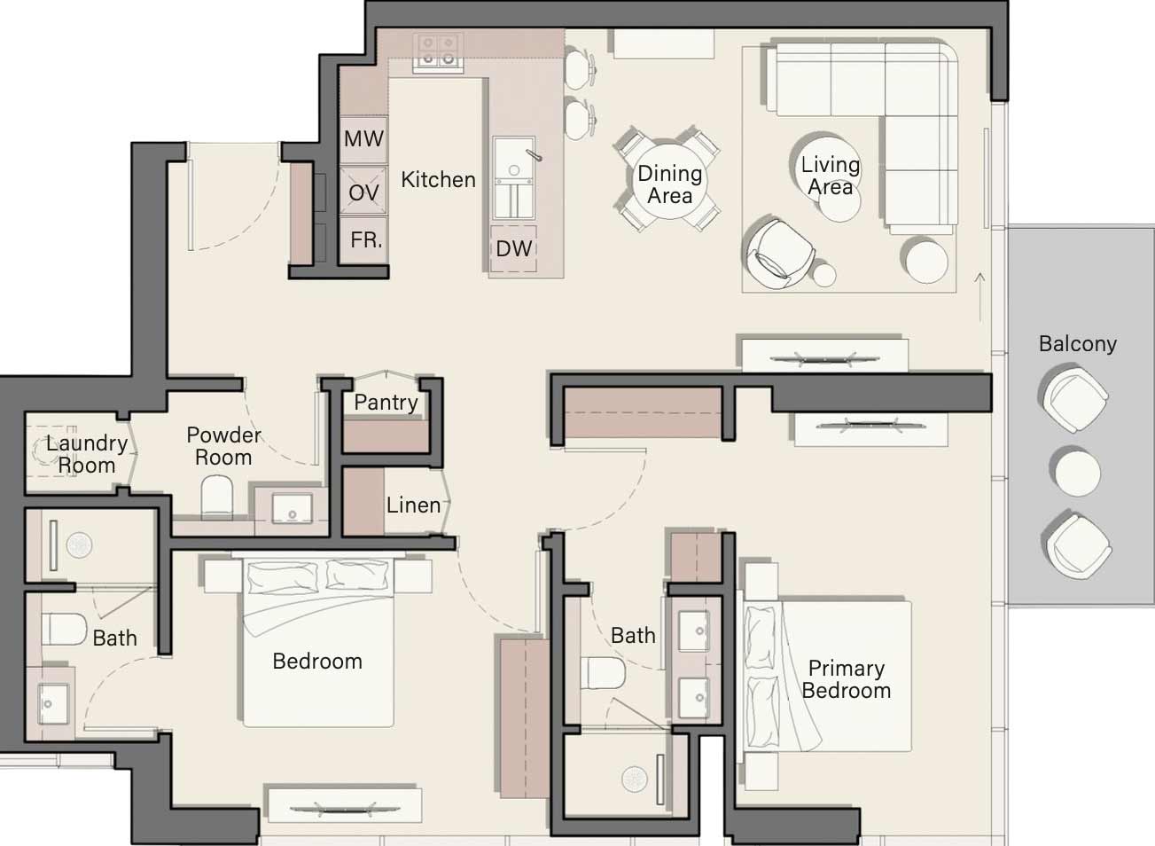 Floor Plans of Ellington Belgrove Residences