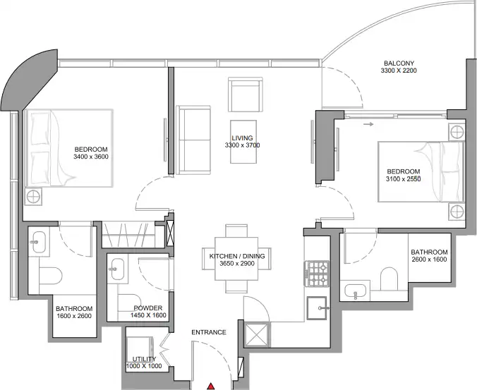 Floor Plans of Sobha Aquamont