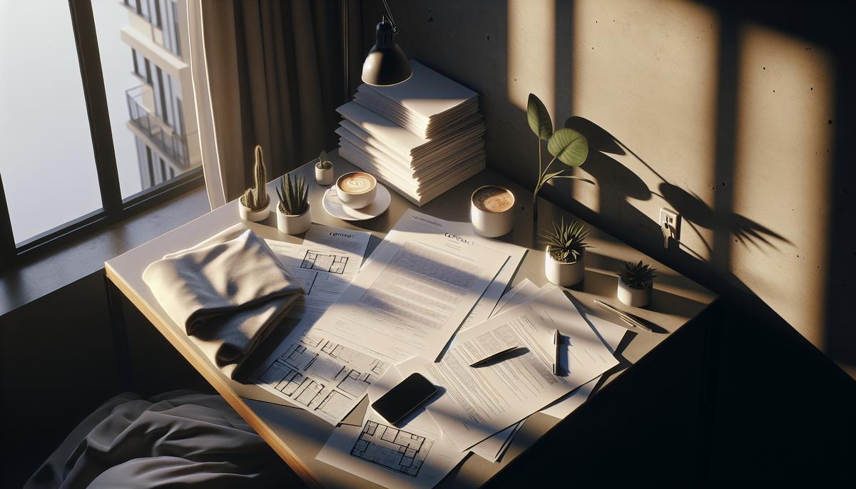 Доходность «гарантированного дохода»: как проверить обещания застройщика План квартиры и документы на столе