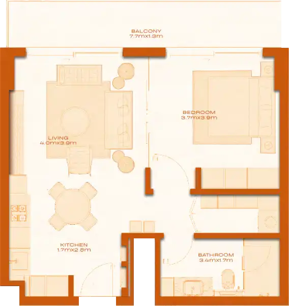 Floor Plans of Modo at Avenew 888