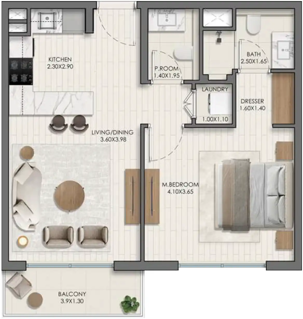 Floor Plans for Nshama Belmont in Dubai