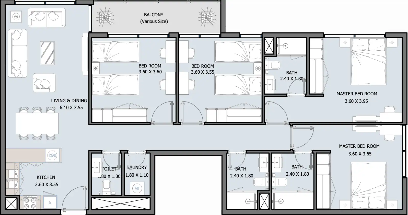 Floor Plans of Royal Park by Reportage Properties