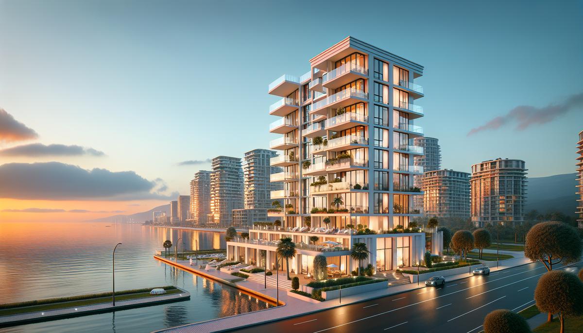 Сколько стоит жильё в Батуми в 2025 Панорама Батумі: новое жилое здание у моря и набережная