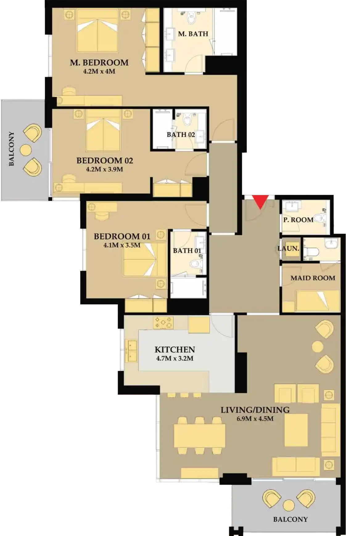 Floor Plans of Riva Residence