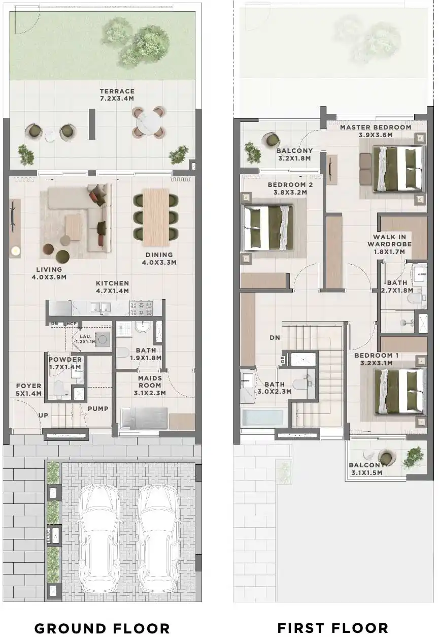 Floor Plans for Emaar Alana at The Valley in Dubai