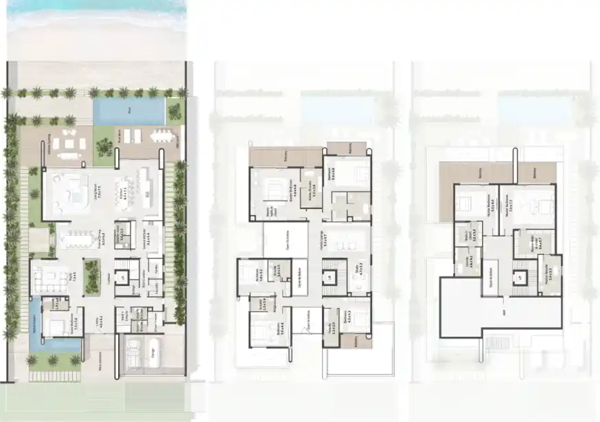 Floor Plans of Ajmal Makan AlThuraya Island