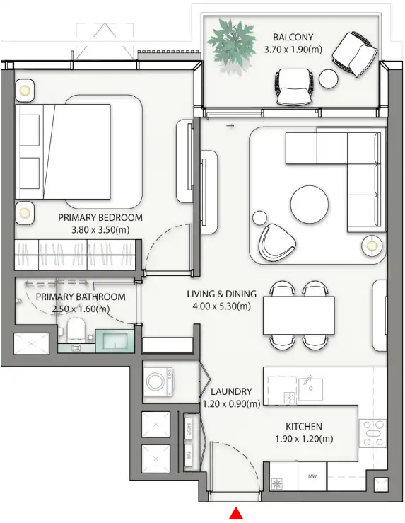Floor Plans of Nakheel Palm Central Private Residences