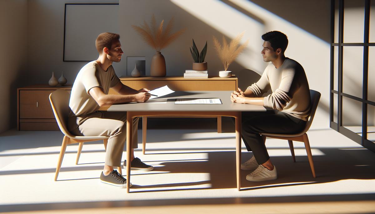 Долгосрочная аренда без договора: почему это риск и что делать Арендатор и владелец обсуждают договор