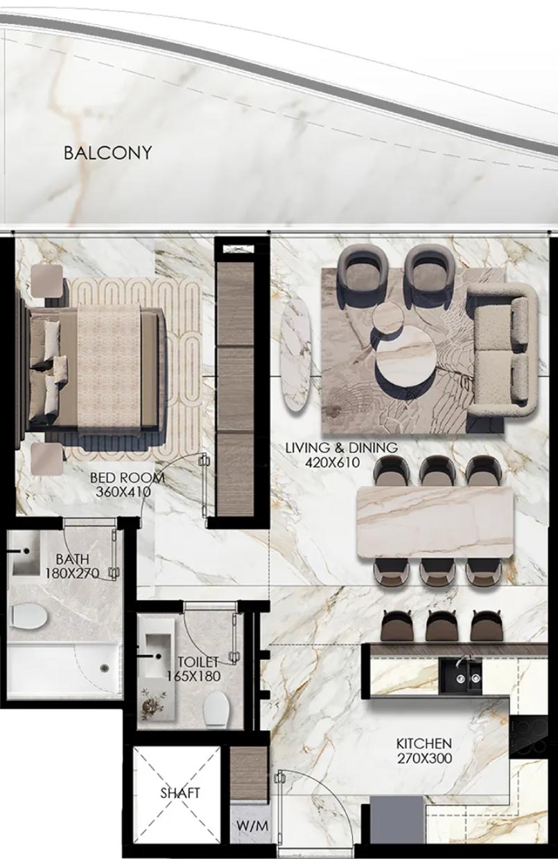 Floor Plans of Elie Saab Waterfront by Ohana