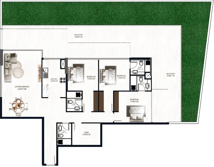 Floor Plans for Reem by Vision in Dubai