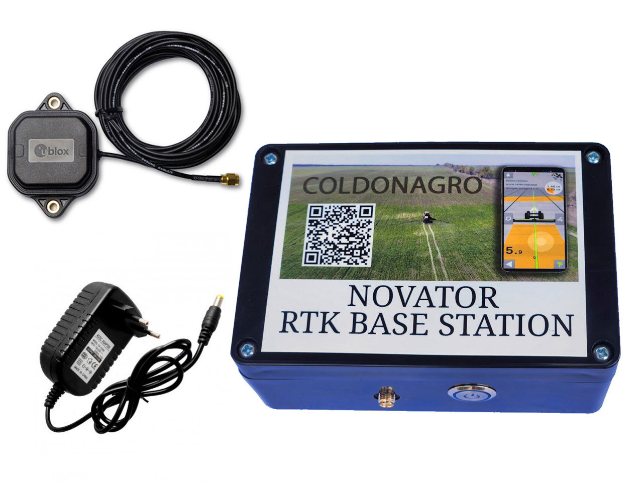 RTK Базовая Станция Novator и приложение ColDonAgro для точного земледелия