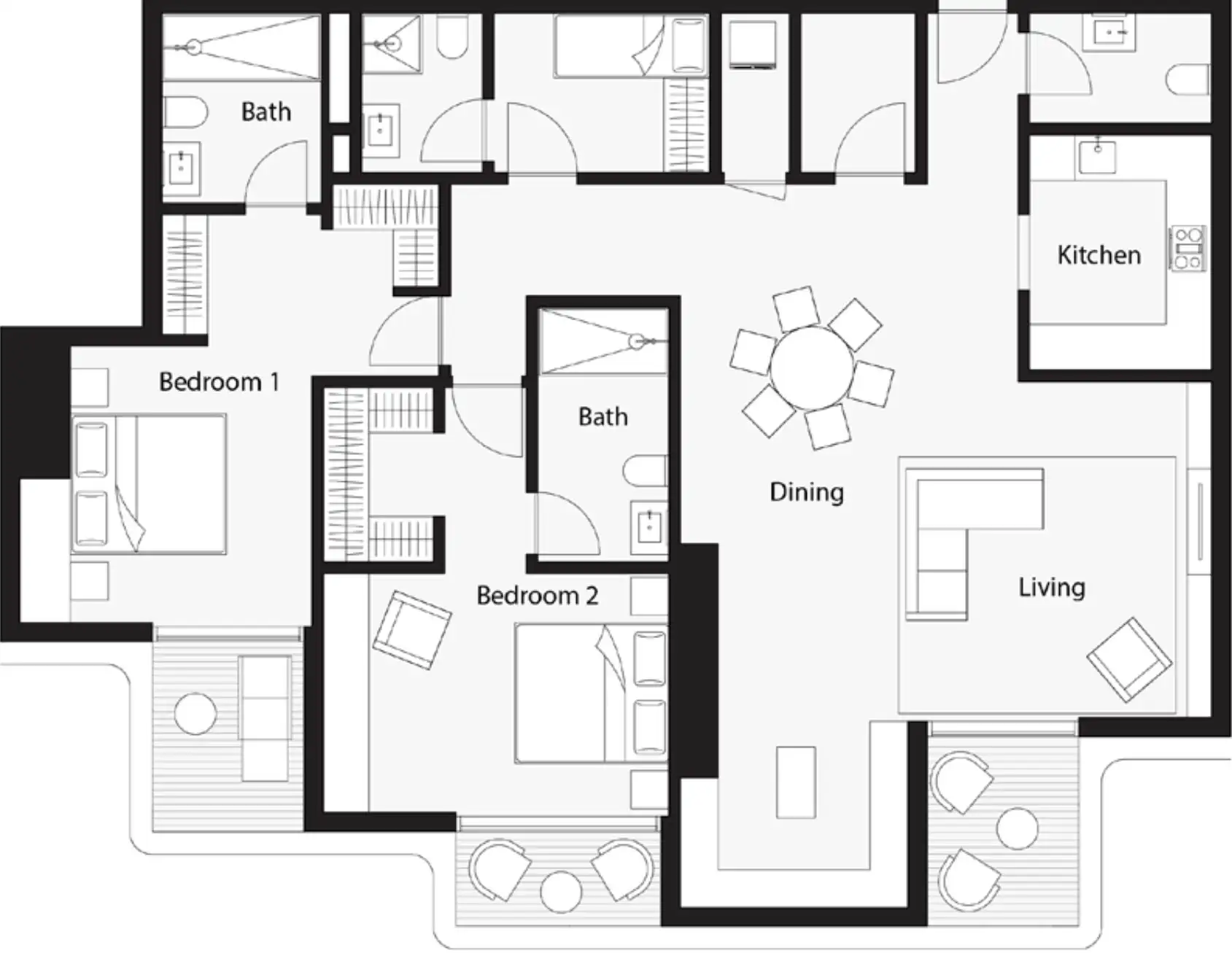 Floor Plans for Wasl One B Tower in Dubai