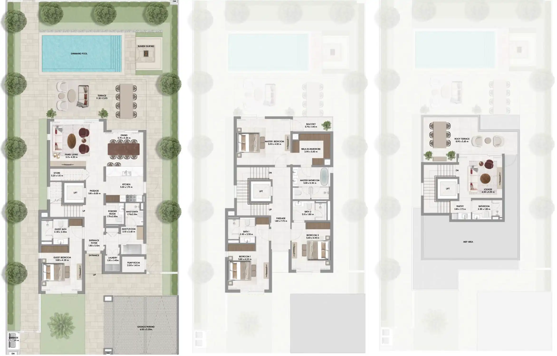 Floor Plans for Emaar Avelia at The Valley in Dubai