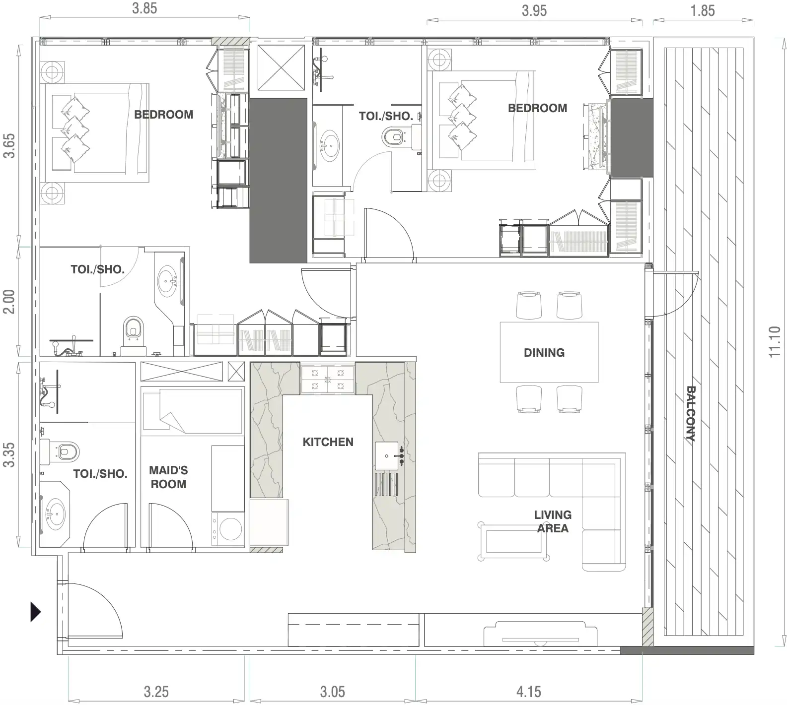 Floor Plans for MBL Signature JLT in Dubai