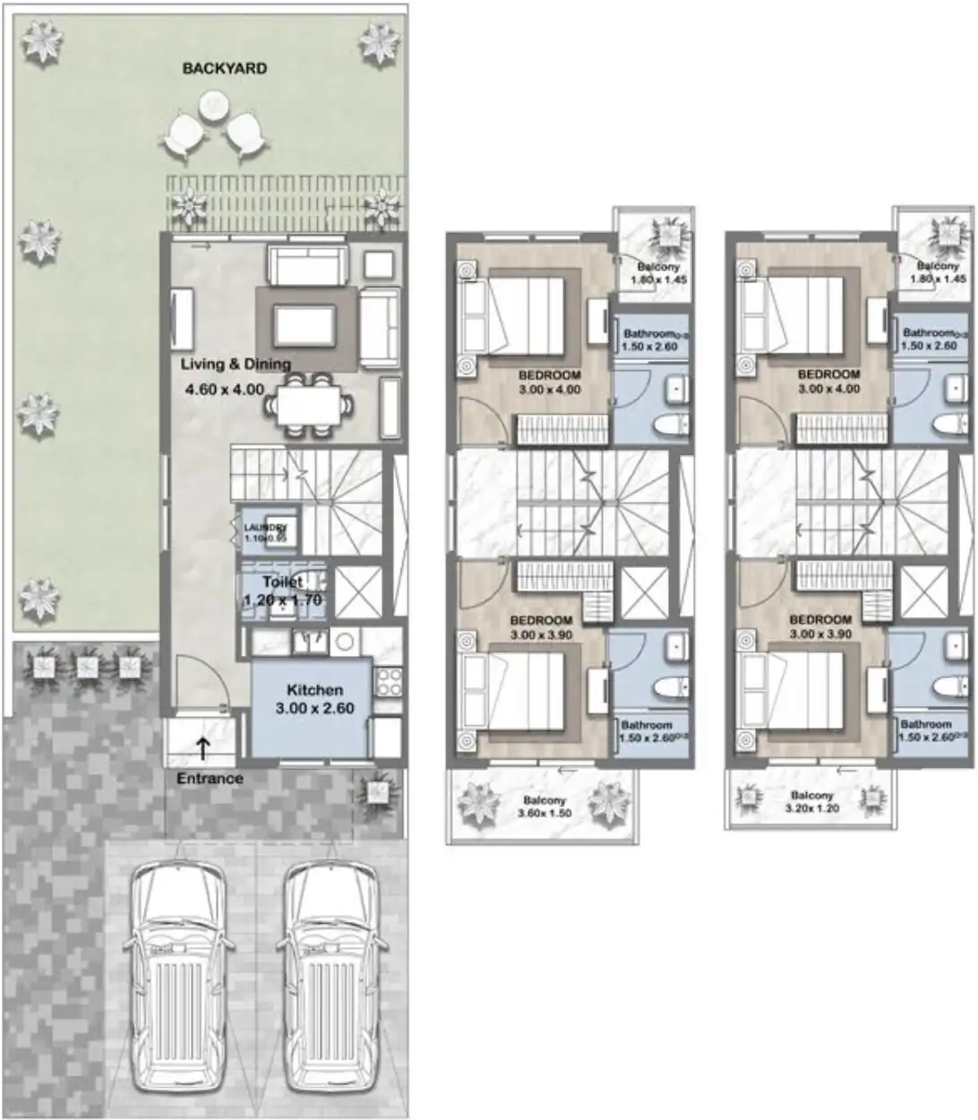 Floor Plans for Reportage Hills in Dubai