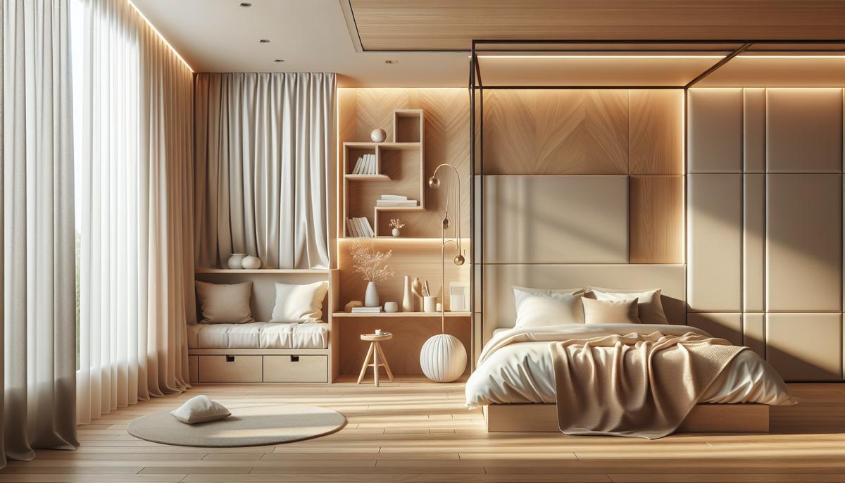 Зонирование студии: 7 способов сделать спальню визуально отдельной Студия с визуально отделённой спальней