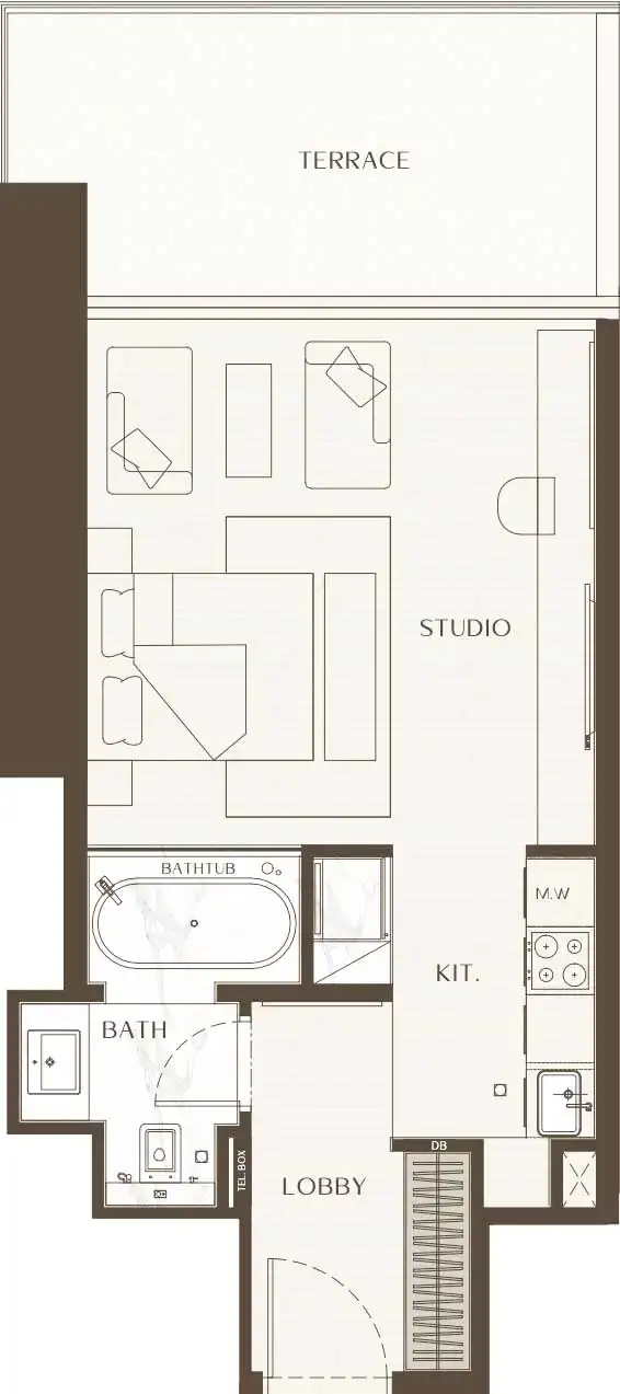 Floor Plans for One by Binghatti in Dubai