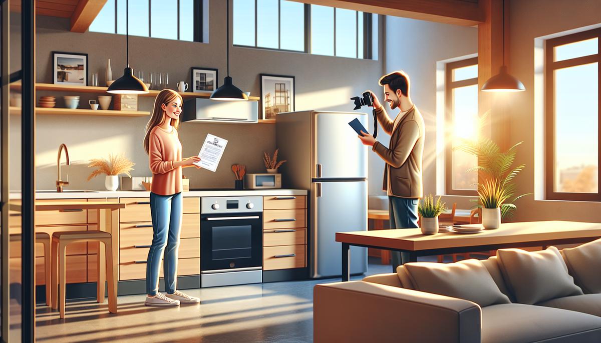 Как арендовать квартиру в Грузии без посредников Человек осматривает квартиру перед арендой в Грузии