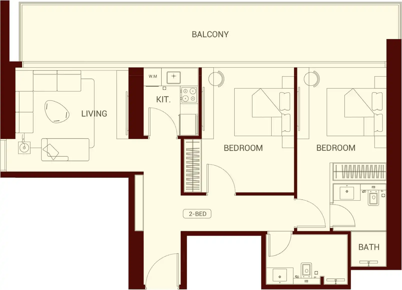 Floor Plans for Binghatti Ruby in Dubai